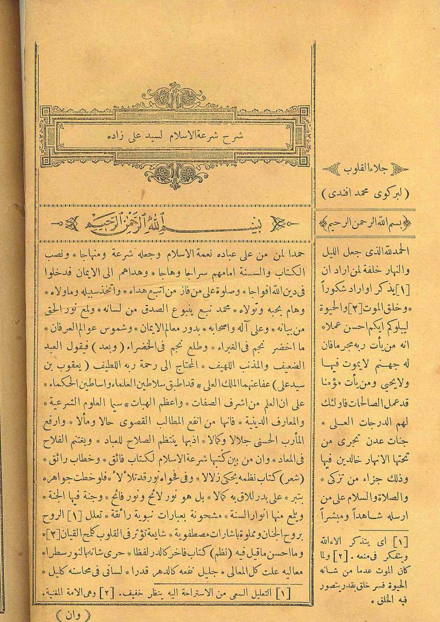 شرح شرعة الاسلام لسيد علي زاده